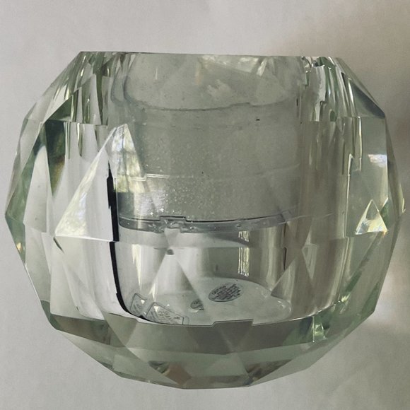 SHANNON Crystal Clear Prism Faceted Votive Candle/Tea Light Holder NWT - Picture 3 of 6